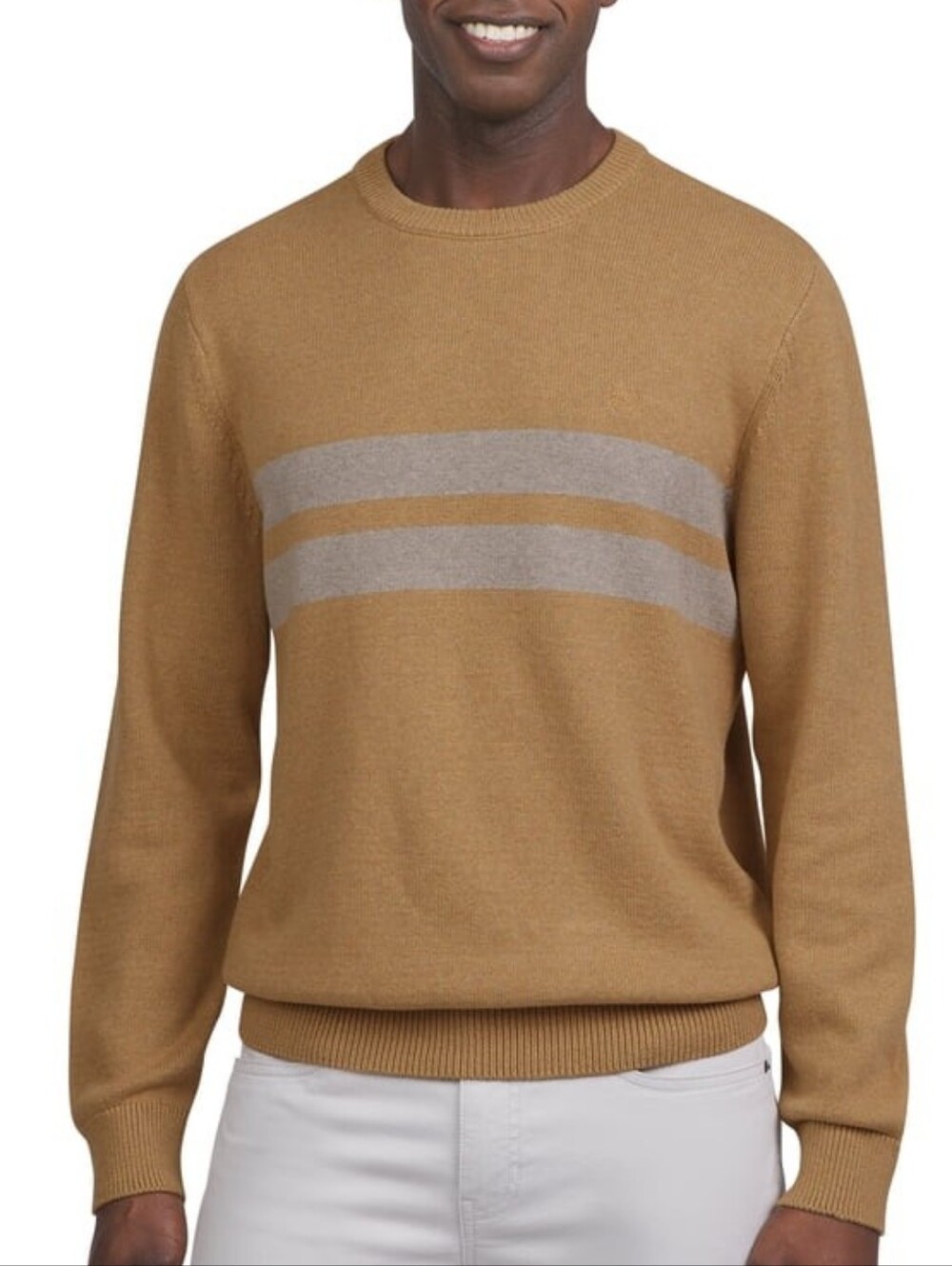 Chaps Men's Crewneck Stripe Sweater New Size Large